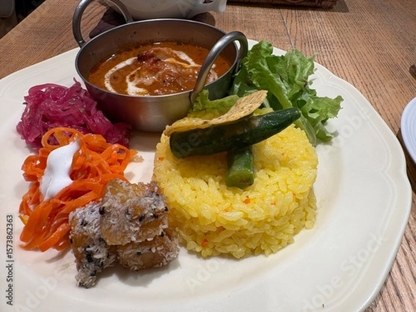 Fototapeta カフェのカレーランチ
