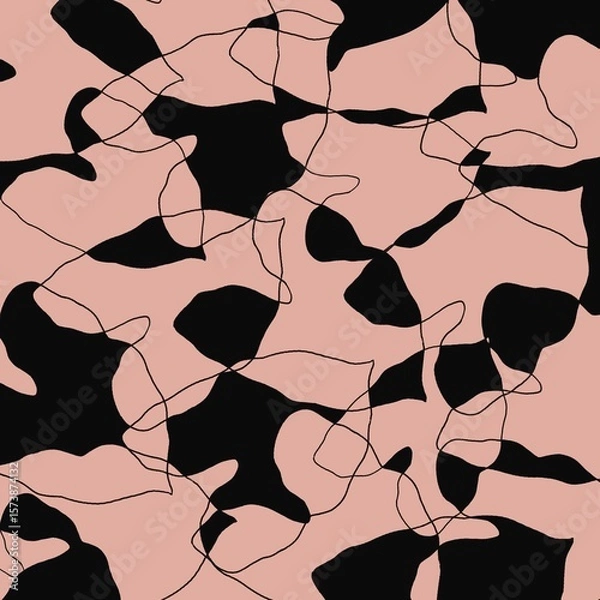 Obraz Cute pattern images are suitable for screen printing on product surfaces.