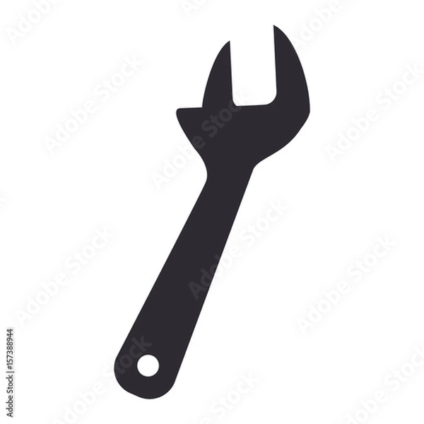 Obraz Wrench tool isolated icon vector illustration graphic design