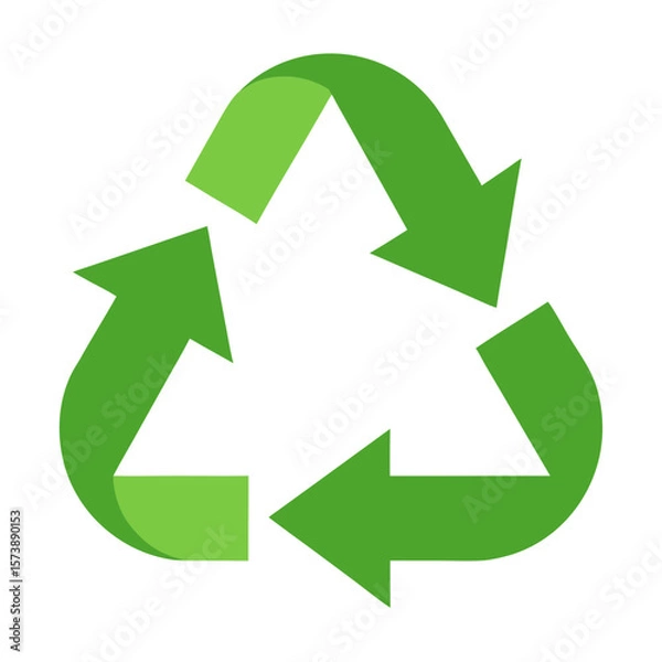 Obraz Recycle Arrows Icon On White Background