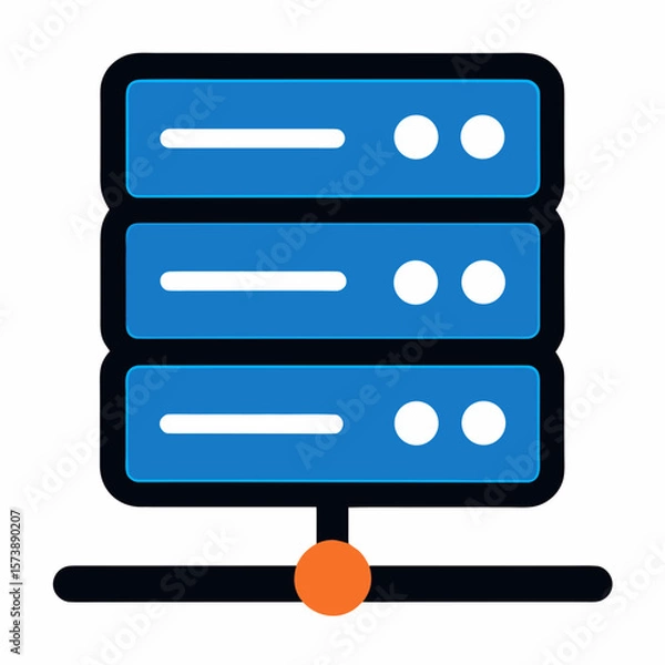 Obraz Data Center Server Symbol Illustration
