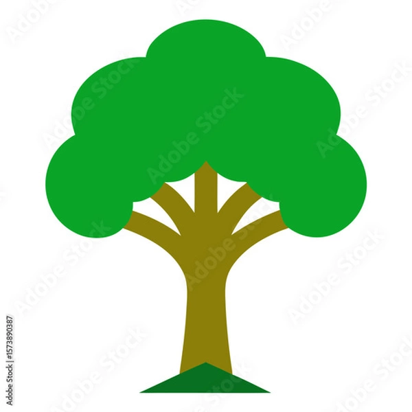 Obraz Nature Tree Symbol On White Background