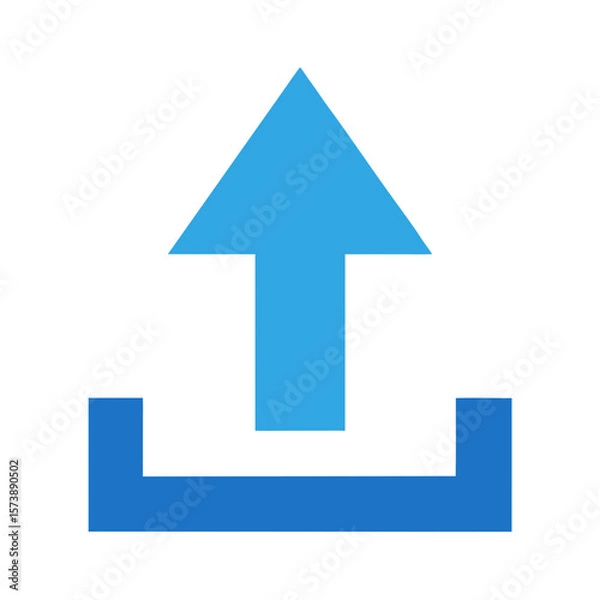Obraz Cloud Upload Arrow Vector Graphic