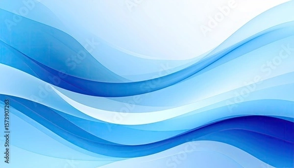 Obraz Abstract blue waves (11)