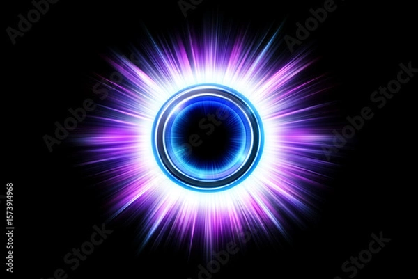 Obraz abstract blue background with circles