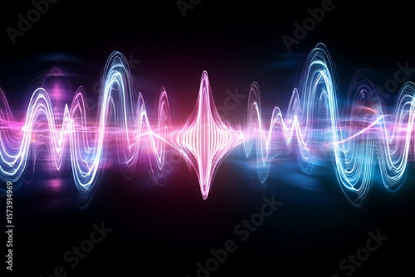 Obraz abstract blue background with lines