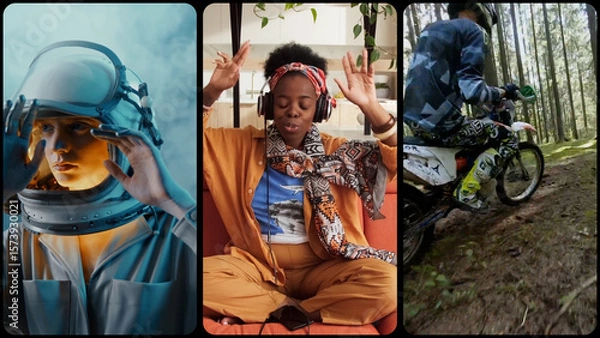 Fototapeta Split Screen Creative Transitions