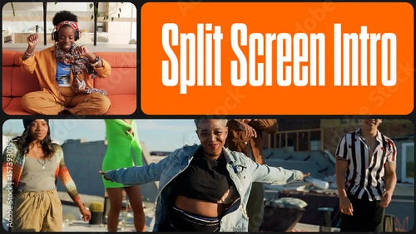 Fototapeta Split Screen Intro