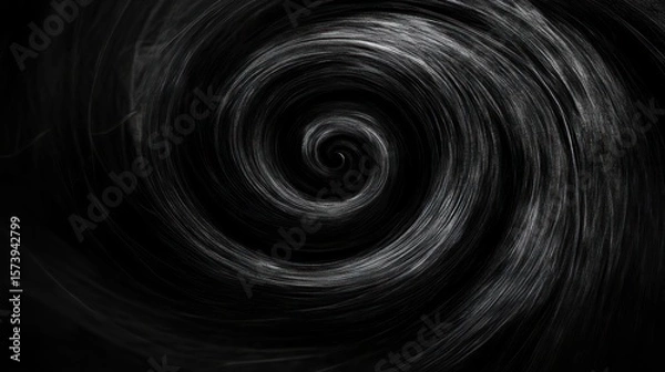 Obraz Abstract swirling vortex, dark background, design element, website graphic