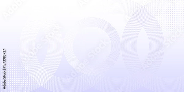 Fototapeta Gradient abstract background with white circle lines. Geometric line design. Minimalist line pattern. Modern futuristic concept.