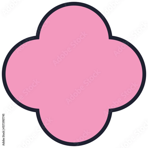 Obraz 도형 라인 귀여운 기호 벡터 스마일