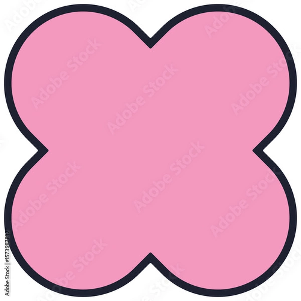 Obraz 도형 라인 귀여운 기호 벡터 스마일