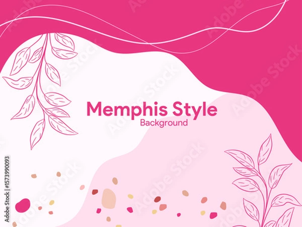 Obraz Simple Memphis Style Background Template