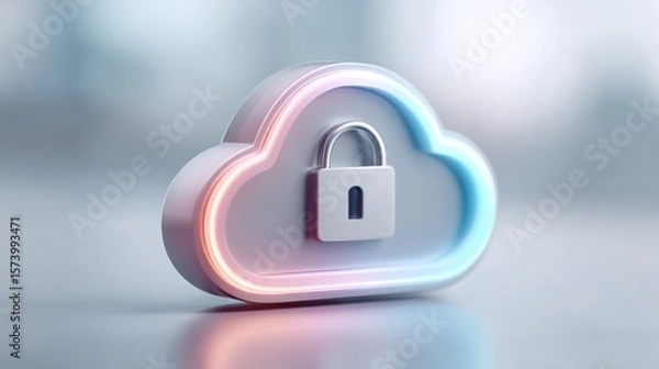 Obraz Data on cloud for commercial use, symbolizing business digital transformation, data security, and advanced cloud technology.