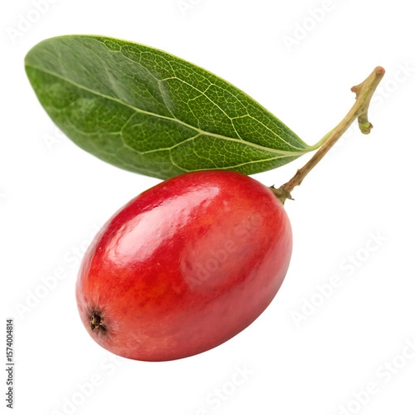 Obraz A small, round, single magellan barberry, a dark and sour wild edible fruit, isolated on a transparent background png
