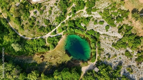 Obraz Source of the Cetina River, Dalmatia, Croatia, Europe, 
Krka National Park,