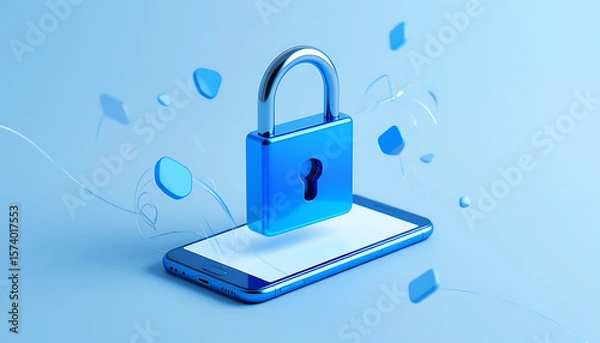 Fototapeta Data Security Concept Icons Representing Cybersecurity, Digital Protection, and Information Privacy