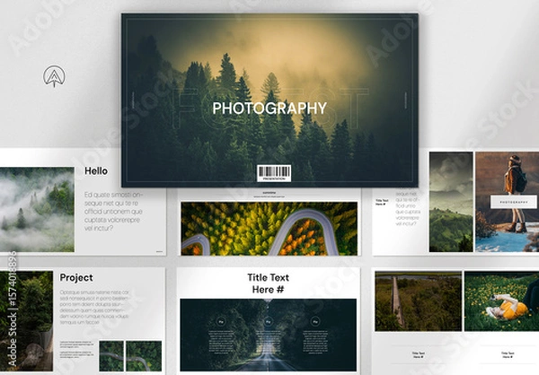 Fototapeta Forest Photography Presentation Template