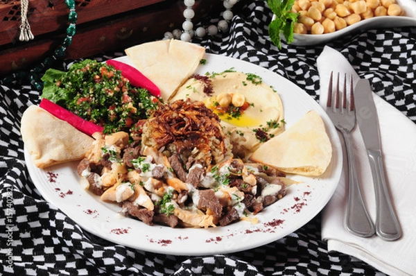 Obraz Talerz Shawarma