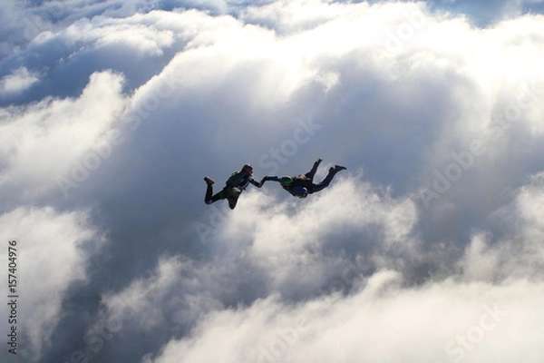Fototapeta Skydiving in Norway