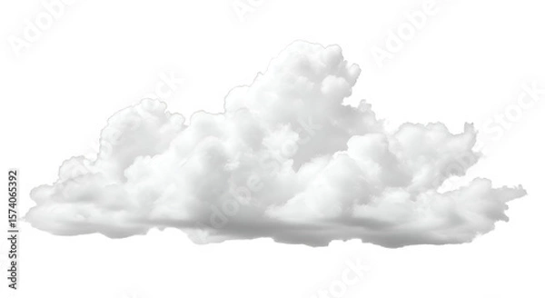 Obraz Create Stunning Images with a Cloud PNG, Transparent Background Design Elements