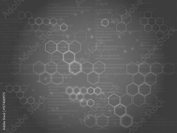 Fototapeta Cyber ​​material_background image_monochrome