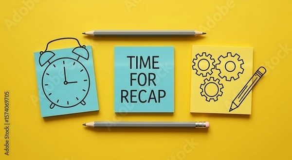 Fototapeta Time For Recap A Quick Review Of Past Events And Accomplishments For Future Planning
