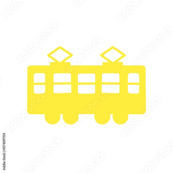 Fototapeta Tram Icon／路面電車のアイコン