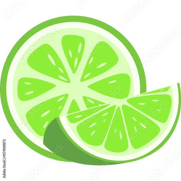 Obraz Lime Fruit Illustration