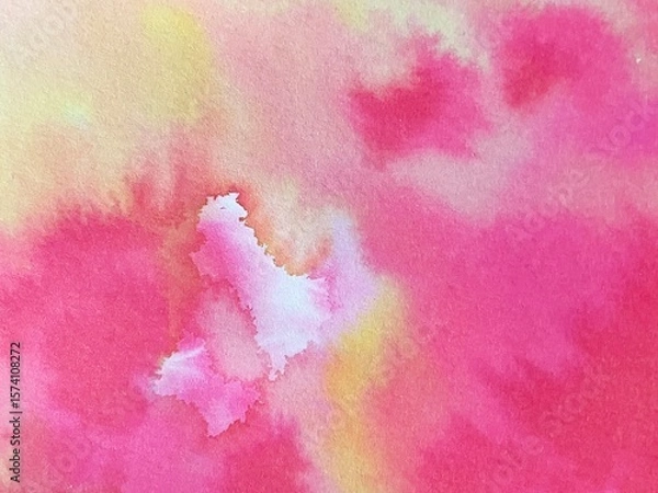 Obraz 赤いインクの滲み