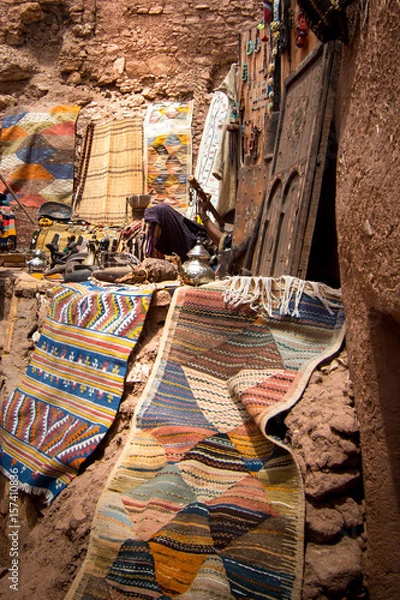 Fototapeta Markt in Merzouga, Marokko