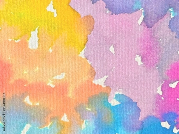 Obraz カラフルなインクの滲み