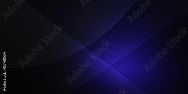 Fototapeta Abstract Lines and Gradient: A mesmerizing display of intersecting lines and curves, bathed in a gradient of dark and deep blue hues, creates a sense of depth, mystery, and sophistication.