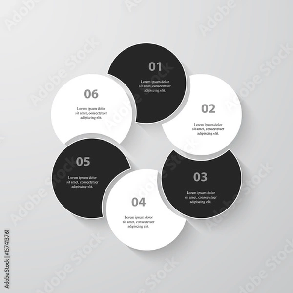 Fototapeta Vector business template for presentation.