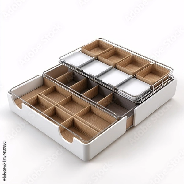 Fototapeta Buy drawer organizer inserts online: modular drawer storage system for kitchen, bathroom, and office organization