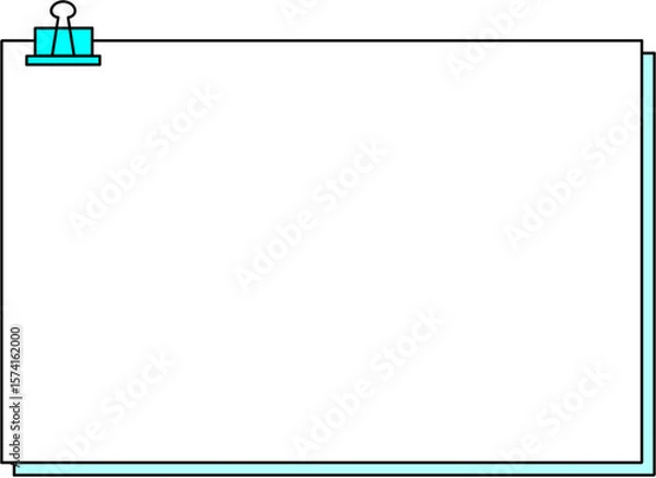 Fototapeta Memo note illust