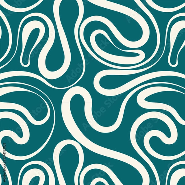 Fototapeta wavy curved pattern