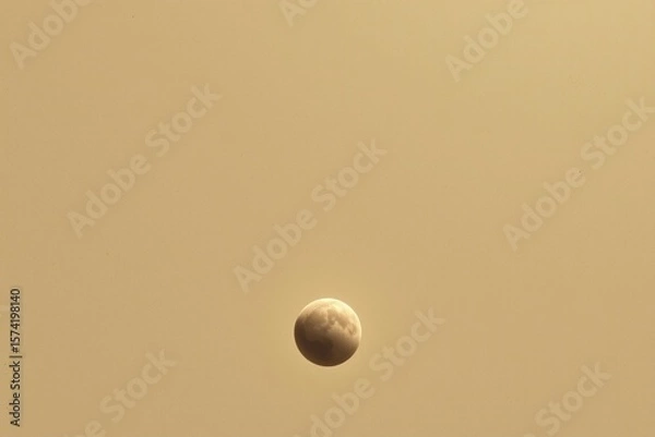 Fototapeta create a photo of a potential planet in the cosmos, the image should have an ivory tone and feature a view from space looking down at the planet