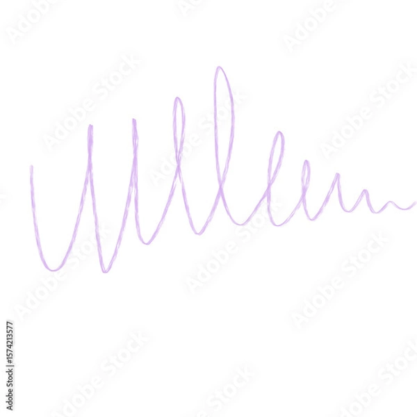Fototapeta hand-drawn pencil strokes isolated on a transparent background, Scribble line hand-drawn illustration