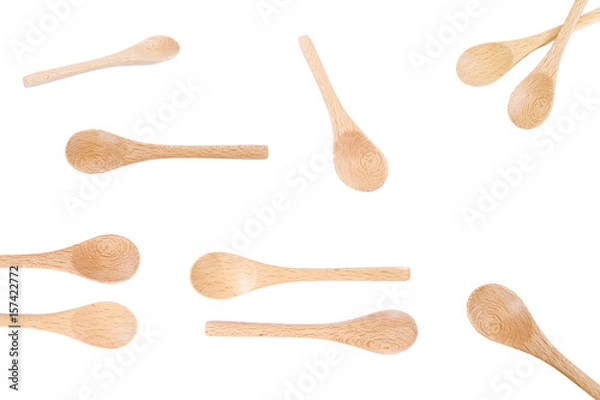 Obraz Wooden spoon on isolated background