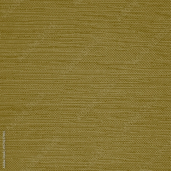 Fototapeta Woven olive canvas fabric with detailed thread pattern and natural texture