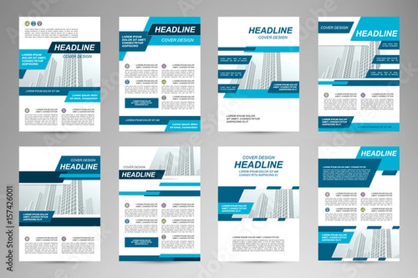 Obraz Projekt szablonu ulotki