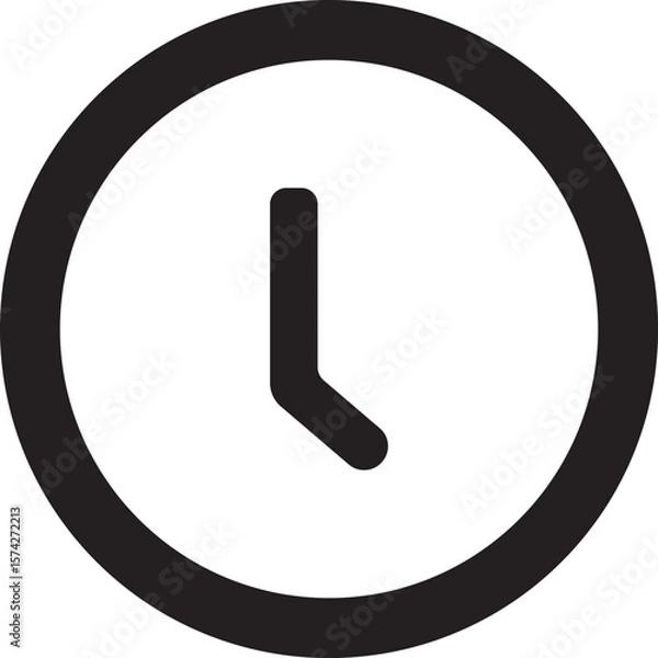 Fototapeta Clock vector art eps design