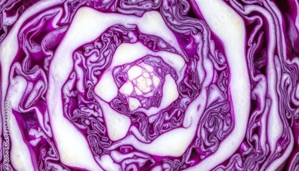 Obraz red cabbage background