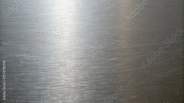 Fototapeta The brushed metal texture creates a modern and industrial background with subtle scratches