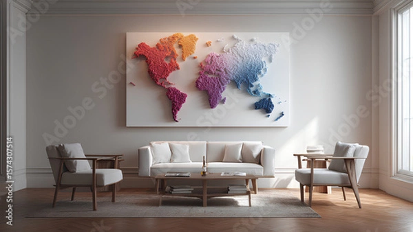 Fototapeta Colorful Textured Global Decor