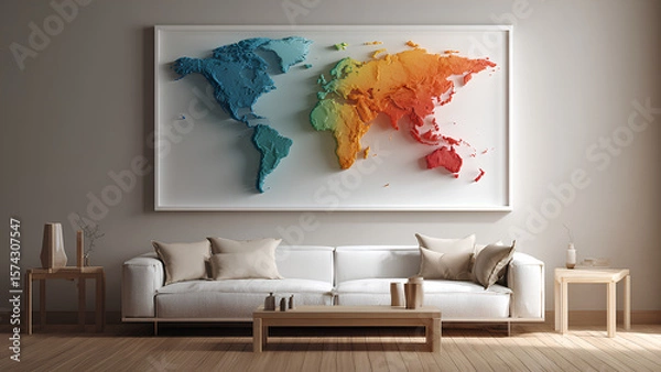 Fototapeta Colorful Textured Global Decor