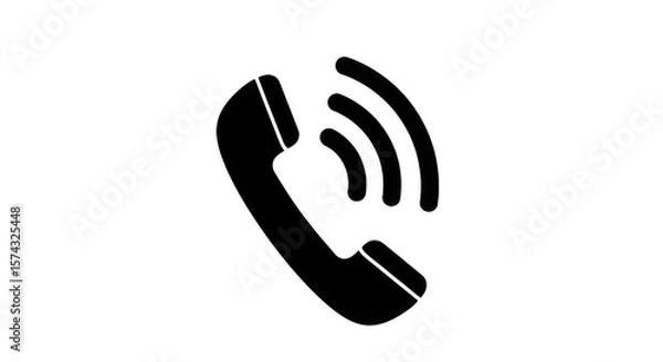 Fototapeta Incoming Call Icon isolated on a transparent background