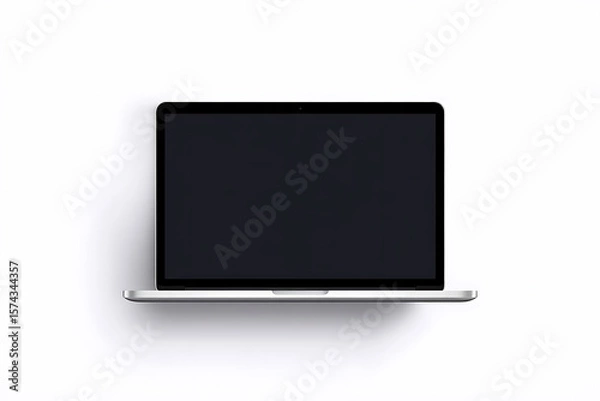 Fototapeta Laptop Computer Mockup with Blank Screen for Business and Design