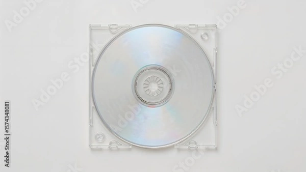 Obraz Empty Clear Plastic CD Jewel Case
